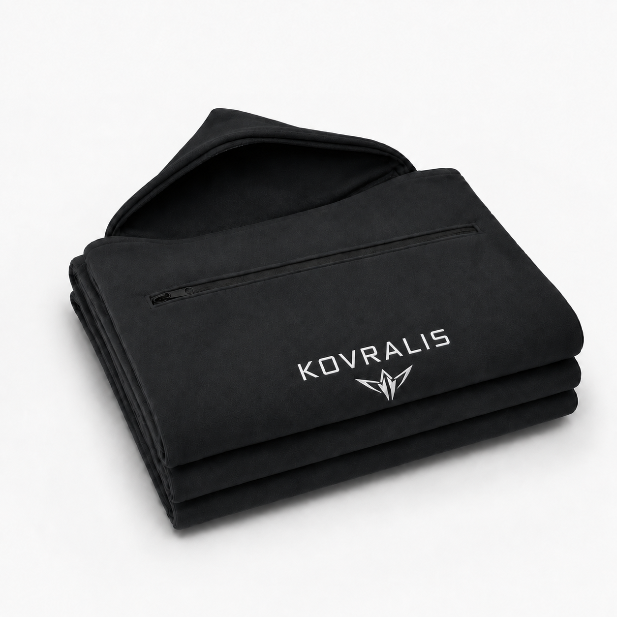 Serviette Kovralis coloris noir