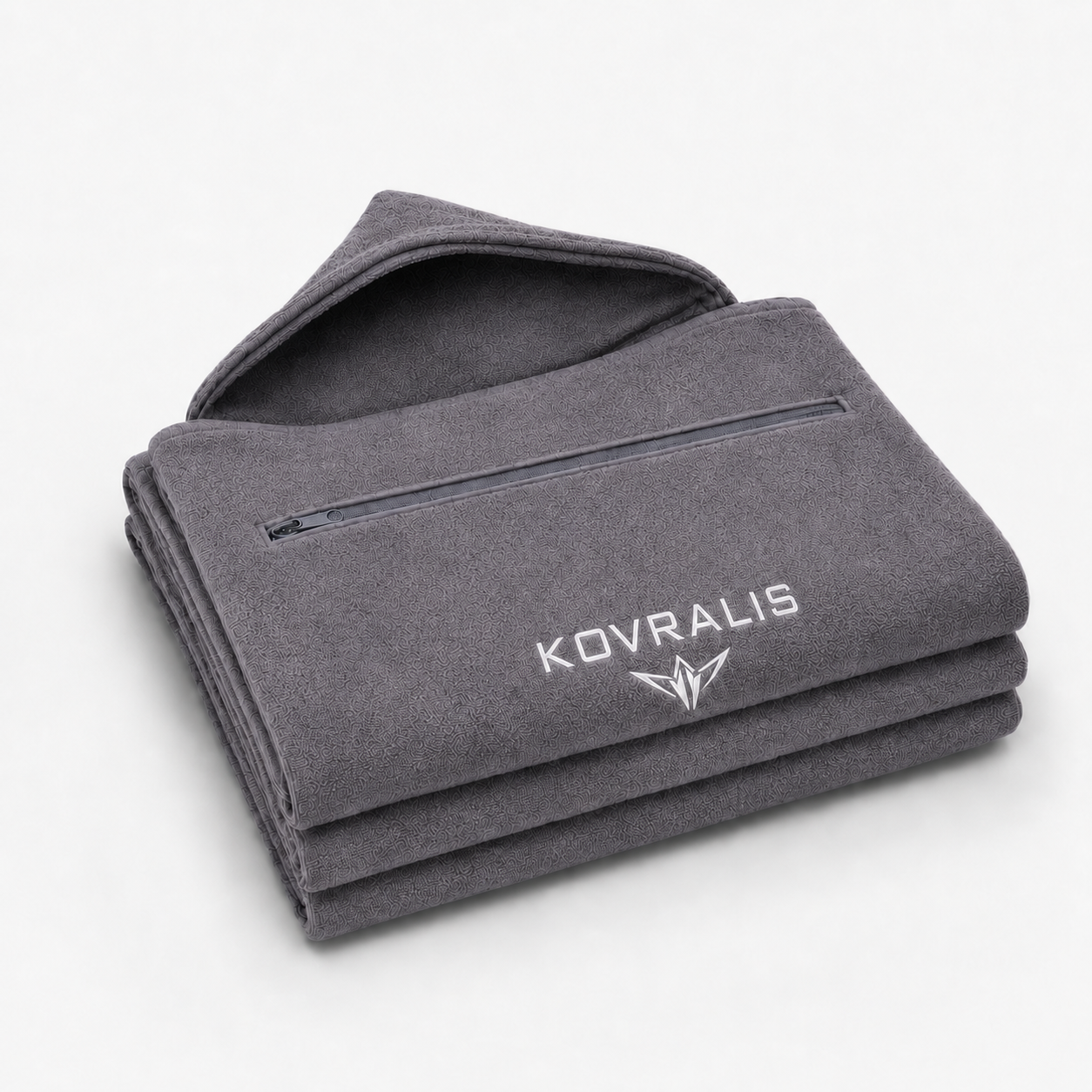Serviette Kovralis coloris gris